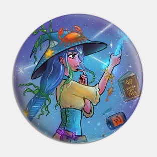 Cancer Witch Pin