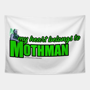 MY Heart Belongs to Mothman Tapestry