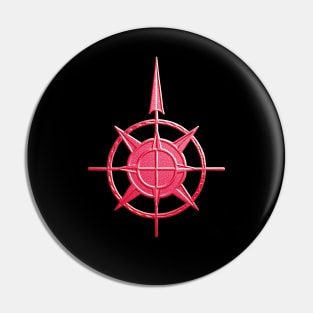 Pointing The Way - compass symbol Pin