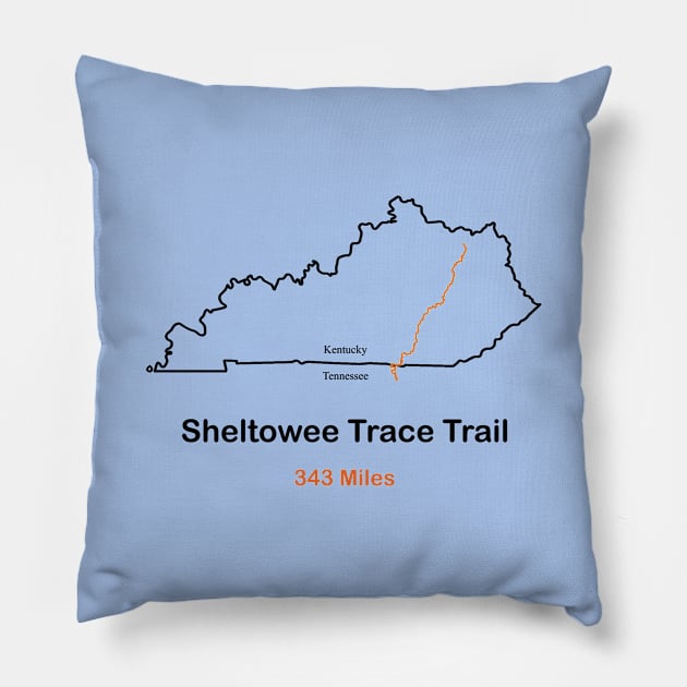 Sheltowee Trace Trail Pillow by numpdog