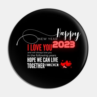 Happy New Year 2023 Pin