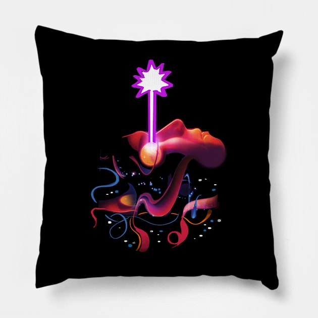 visionary Pillow by Lambdog comics!