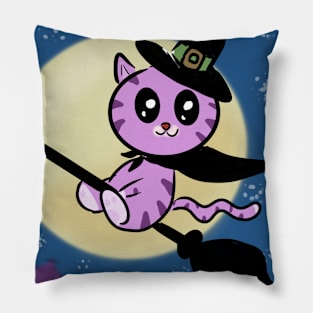 Cute kitten halloween Pillow