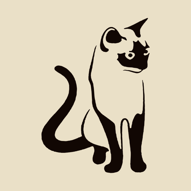Siamese Cat Siamese Cat Design TShirt TeePublic
