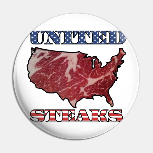 United Steaks Pin by Justwillow