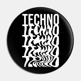 Techno Text Pin