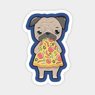 cute dog eating food 3 Magnet