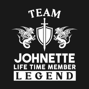 Johnette Name T Shirt - Johnette Life Time Member Legend Gift Item Tee T-Shirt