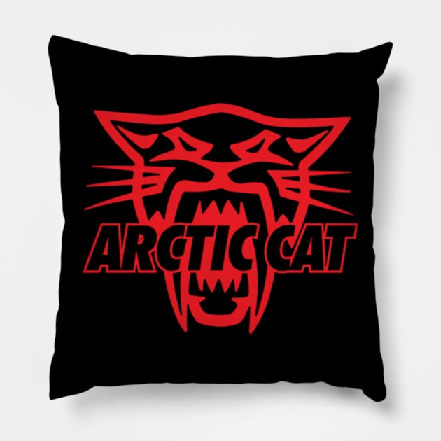 ARCTIC CATT SNOWMOBILE Pillow by sikumiskuciang