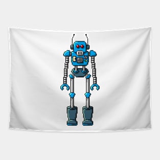 Pixel Robot 175 Tapestry