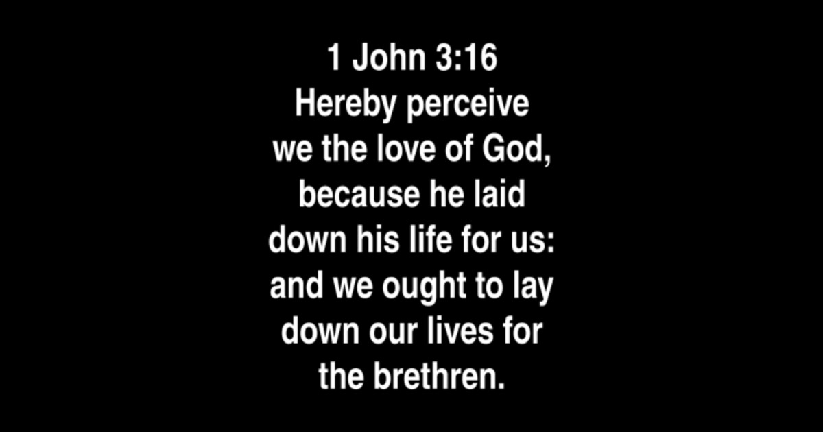 1 John 3 16 King James Version KJV Bible Verse Typography Bible psalm-23-king-james-version-kjv-audio-bible-youtube