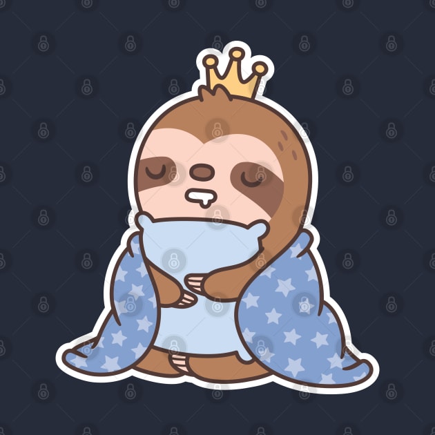 Cute Sleepy Sloth, King Of Naps Funny by rustydoodle