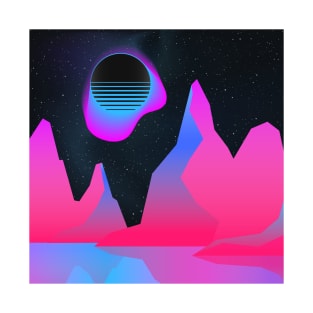 VaporWave Mountains T-Shirt