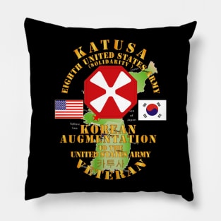 KATUSA - 8th Army w Korea Map Green Pillow