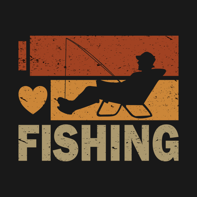 I Love Fishing Fishermen by POS