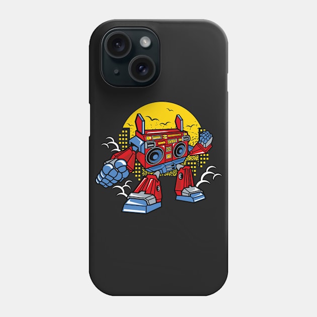 Boombox Robot Phone Case by PaunLiviu