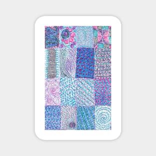 purple quilt Magnet