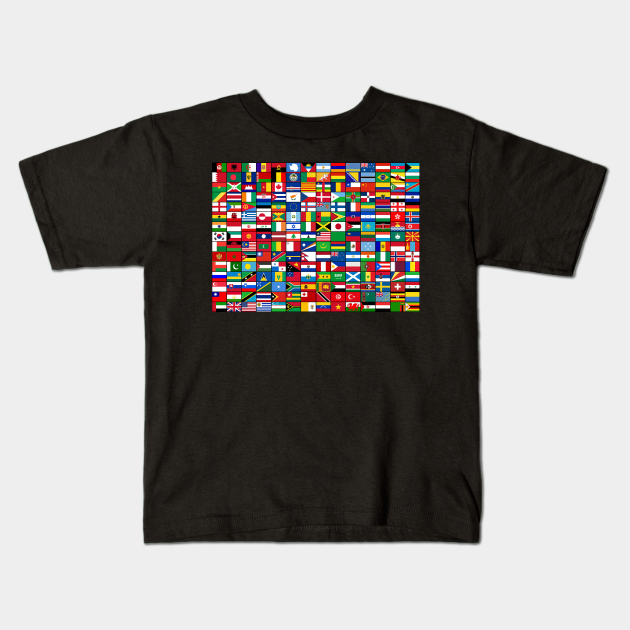 Country Flags of the World - Flags Of The World - Kids T-Shirt | TeePublic