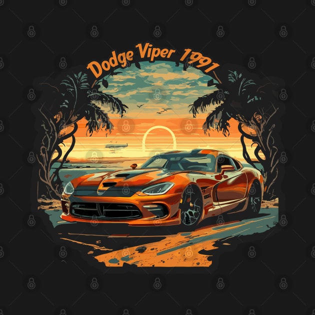 Dodge Viper 1991 - Classic Car Vector Design by diegotorres