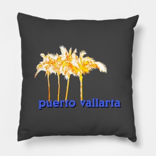 puerto vallarta palms 1 Pillow