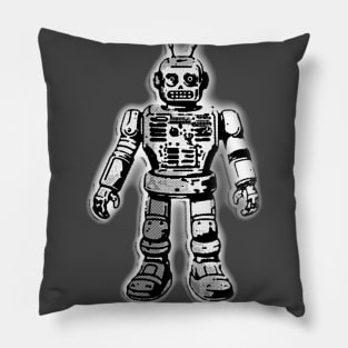 CreepyCool Vintage Robot Pillow