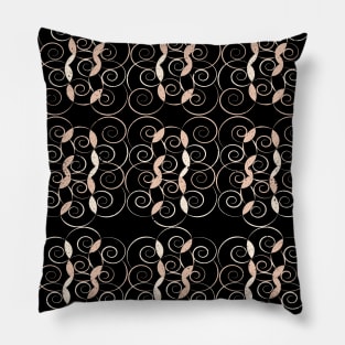 Spiral Shapes Seamless Pattern Pillow