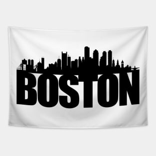 Boston Skyline Tapestry