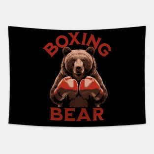 Boxing Bear Tapestry