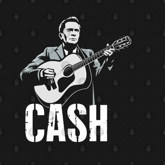 The Guitarist Johnny Cash by Aldrvnd