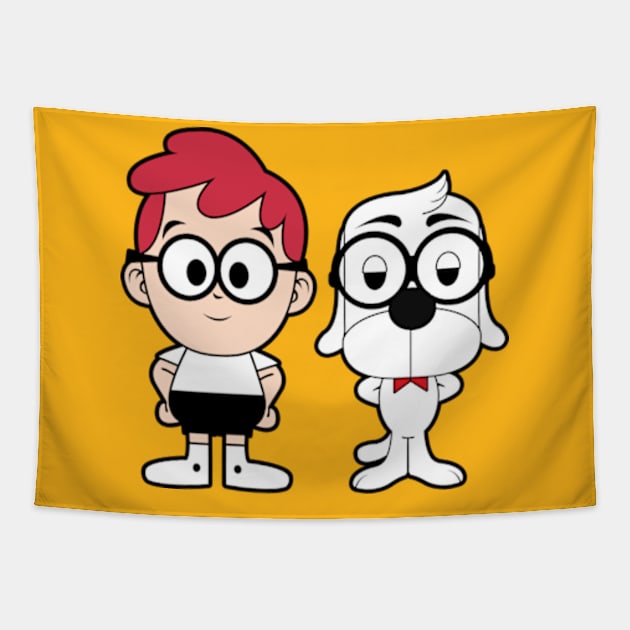 Mr Peabody and Sherman Tapestry by mighty corps studio