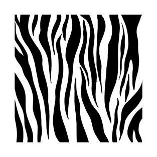 Black and white zebra animal print pattern T-Shirt