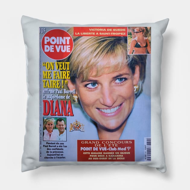 Lady Diana Spencer Pillow by JonDelorme