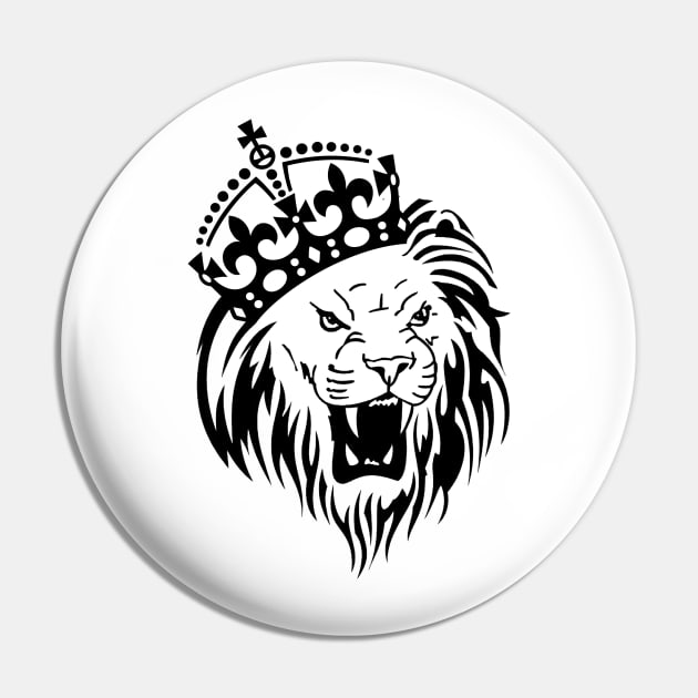 Crown Lion Pin by YellowLion
