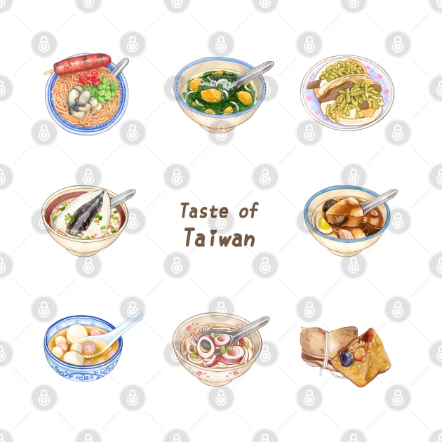 Taste of Tainan❤️ by Rose Chiu Food Illustration