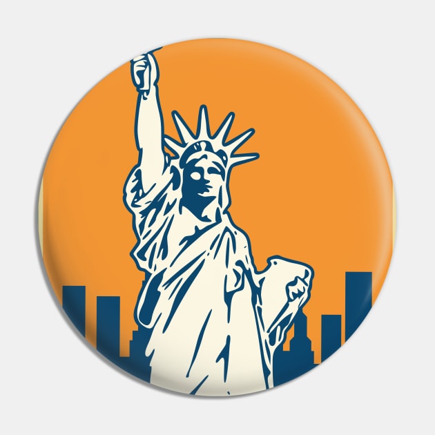 New York Liberty Statue Pin by Wintrly