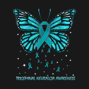 Trigeminal Neuralgia Awareness Butterfly T-Shirt