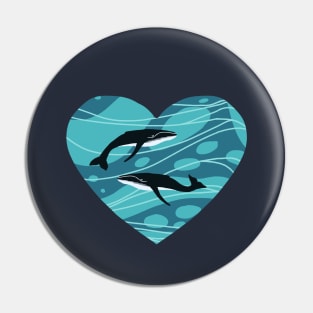 I love Whales Pin