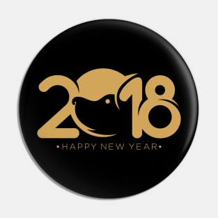 Happy New Year Pin