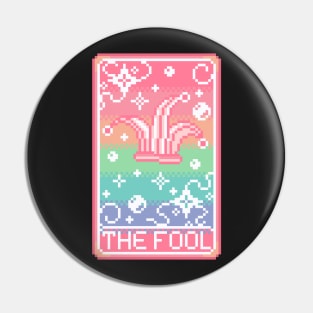 Tarot Card The Fool Pixel Art Pin