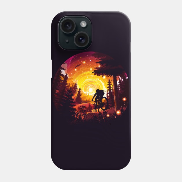 Bicyclist Phone Case by Prok_Art