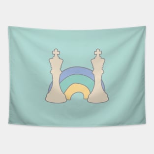 Chess King and Rainbow Tapestry