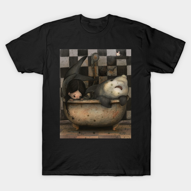 Bathroom - Shark - T-Shirt