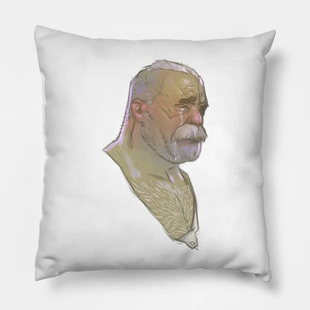 Sid Redburn Pillow by AdamGraphite