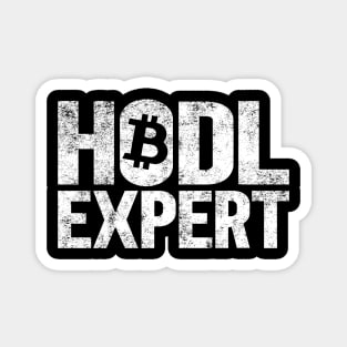 Funny Hodl Expert Bitcoin Crypto Currency BTC Gift Magnet