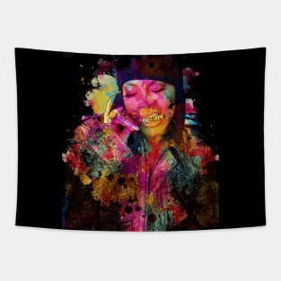 Erykah badu for Burberry ~ Watercolor Illustration Tapestry