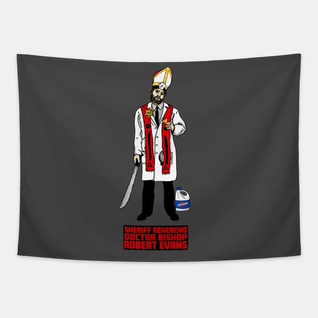 Sheriff Reverend Doctor Bishop Robert Evans Tapestry by Harley Warren