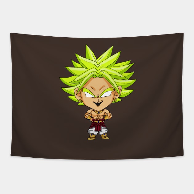 Broly Chibi Tapestry by LindsayLovesDisney