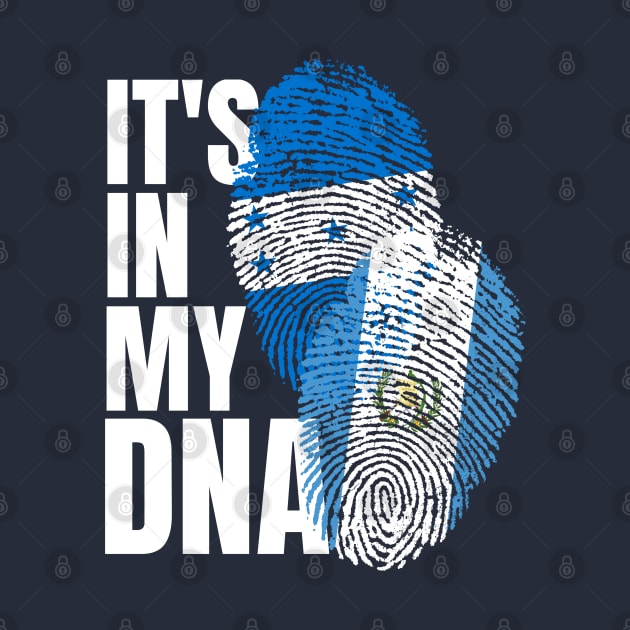 Guatemalan And Honduran Mix DNA Flag Heritage Gift by Just Rep It!!