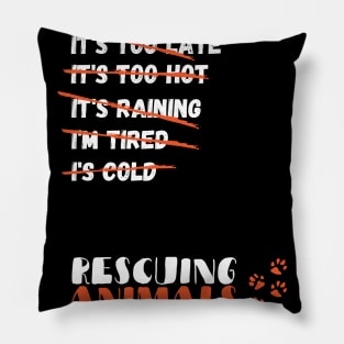 Animal Rescue, Rescuing Animals, Animal Control Worker Pillow