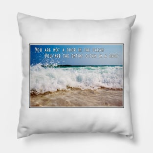 You are Not a Drop in the Ocean Pillow